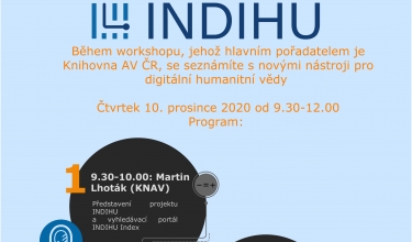 pozvánka na online workshop INDIHU